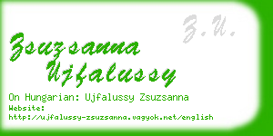 zsuzsanna ujfalussy business card